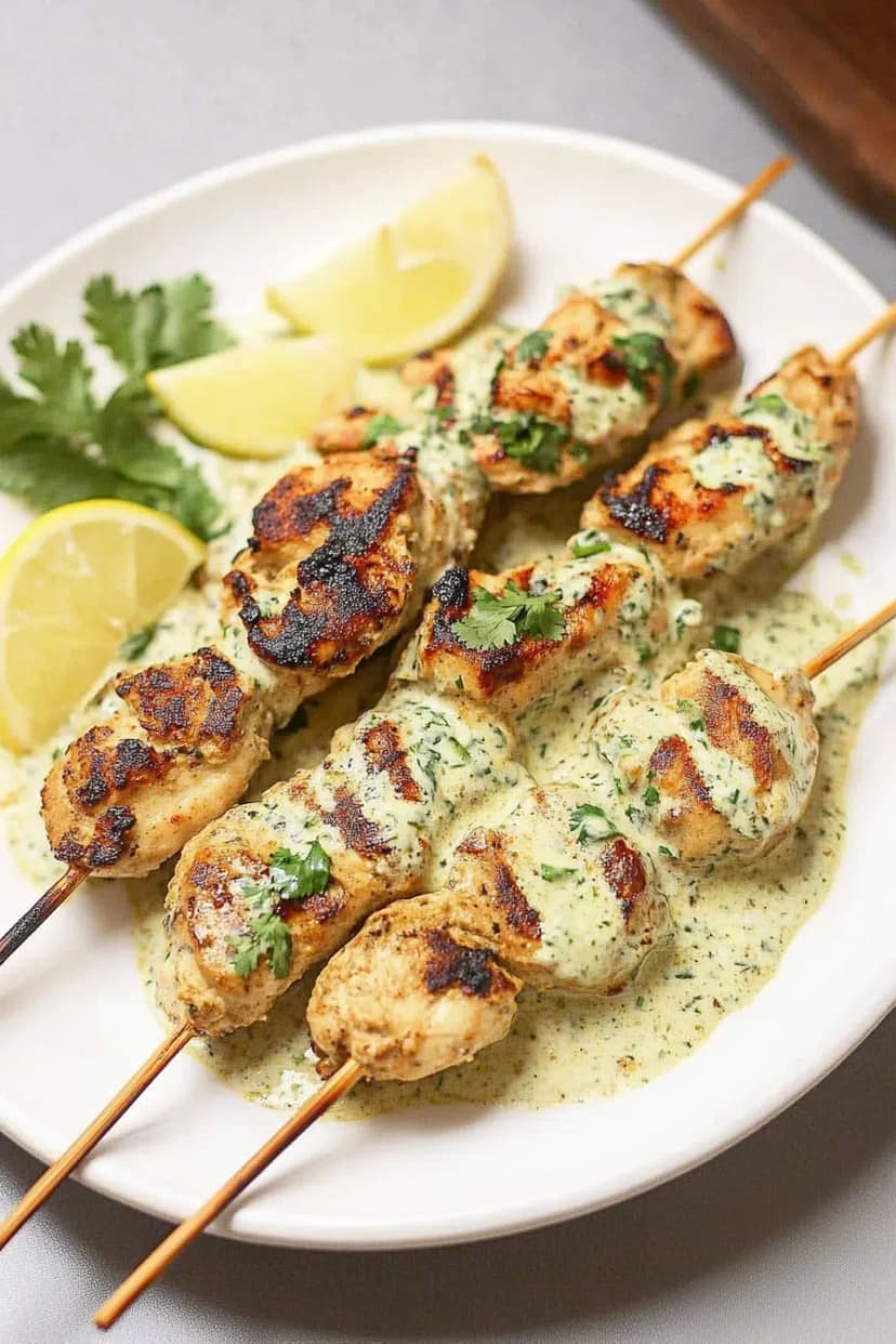 Chicken Malai Kabab is a creamy, tender, melt-in-your-mouth grilled chicken dish.