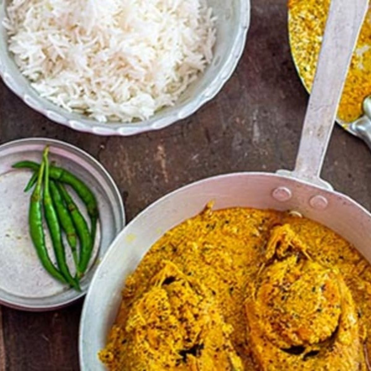 Shorshe Elish, Elisher Jul or Elisher Dupayaju, Any Two Bhorta, Daal or Mix Vegetable